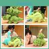 Large Size Jurassic Dinosaur Park Plush Toy Green Stegosaurus Triangular Dragon Tyrannosaurus Rex Cartoon Stuffed Animal