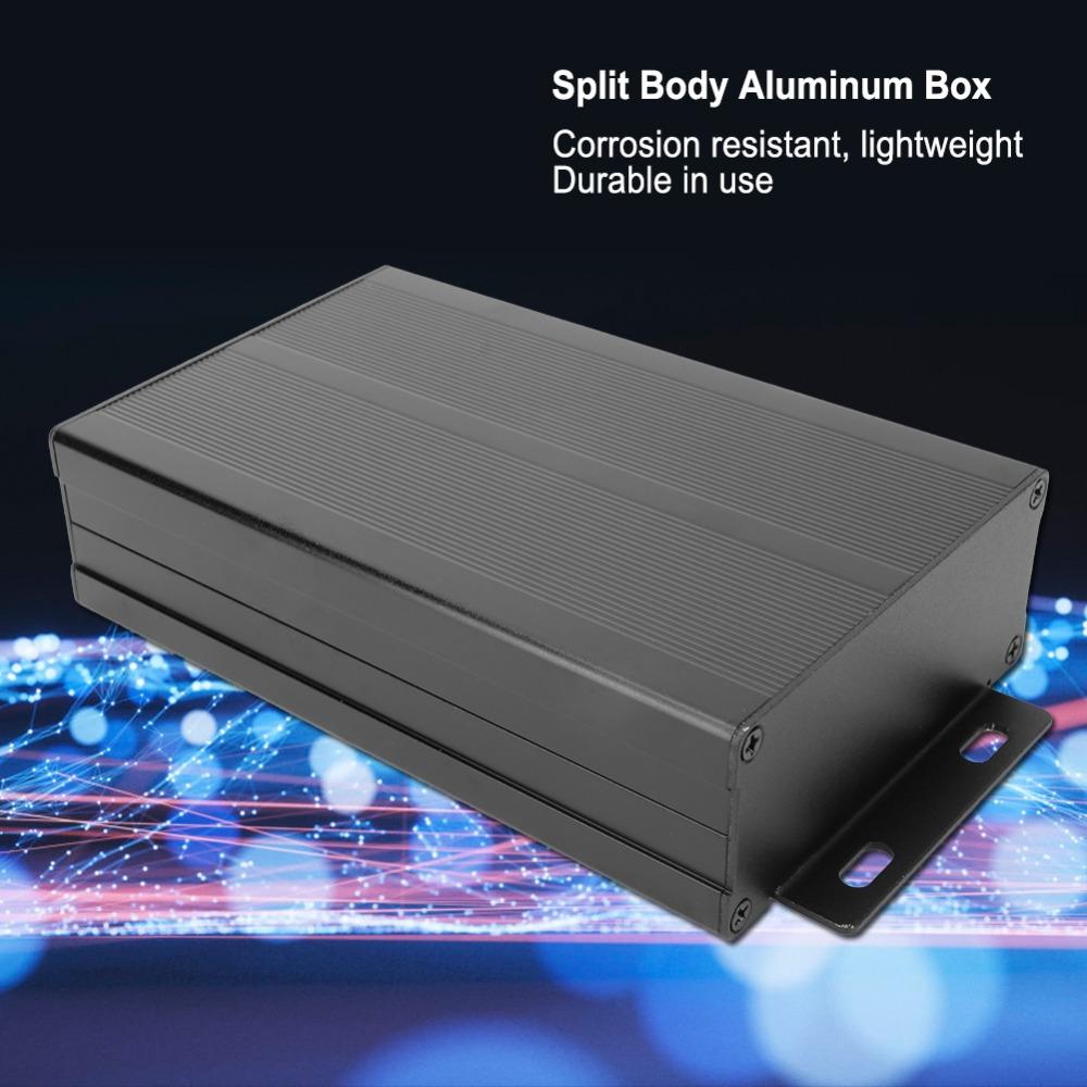 Black Aluminum Box 40x97x150mm Electronic DIY Aluminum Cooling Case  Cooling Applications