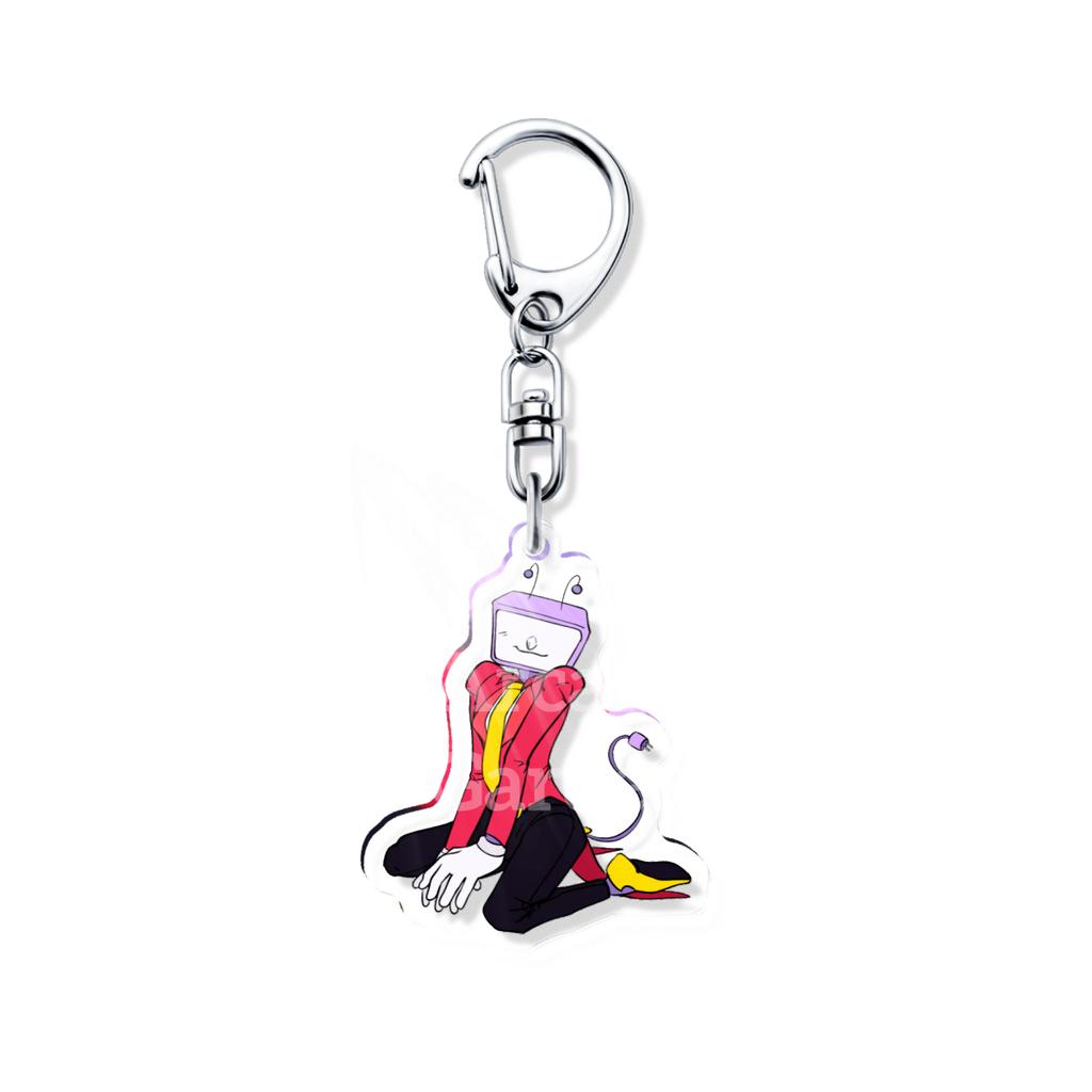Deltarune Tenna Kris Lovely Acrylic Keychain Game Related Products Key Chain Jewelry Friends Gift Bag Charms Souvenir Pendant
