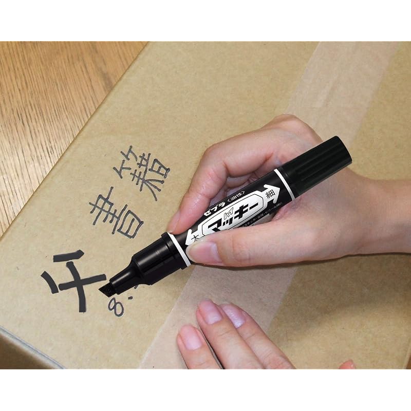 Zebra Hi-Mackie Oil-Based Pen, Black, 5 pens, P-MO-150-MC-BK5