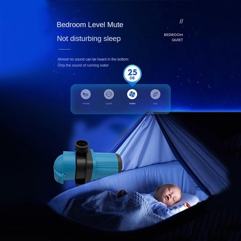 Small Frequency Conversion Bottom Suction Pump Fish Tank Silent Submersible Pump Aquarium Circulation Filtration Pump