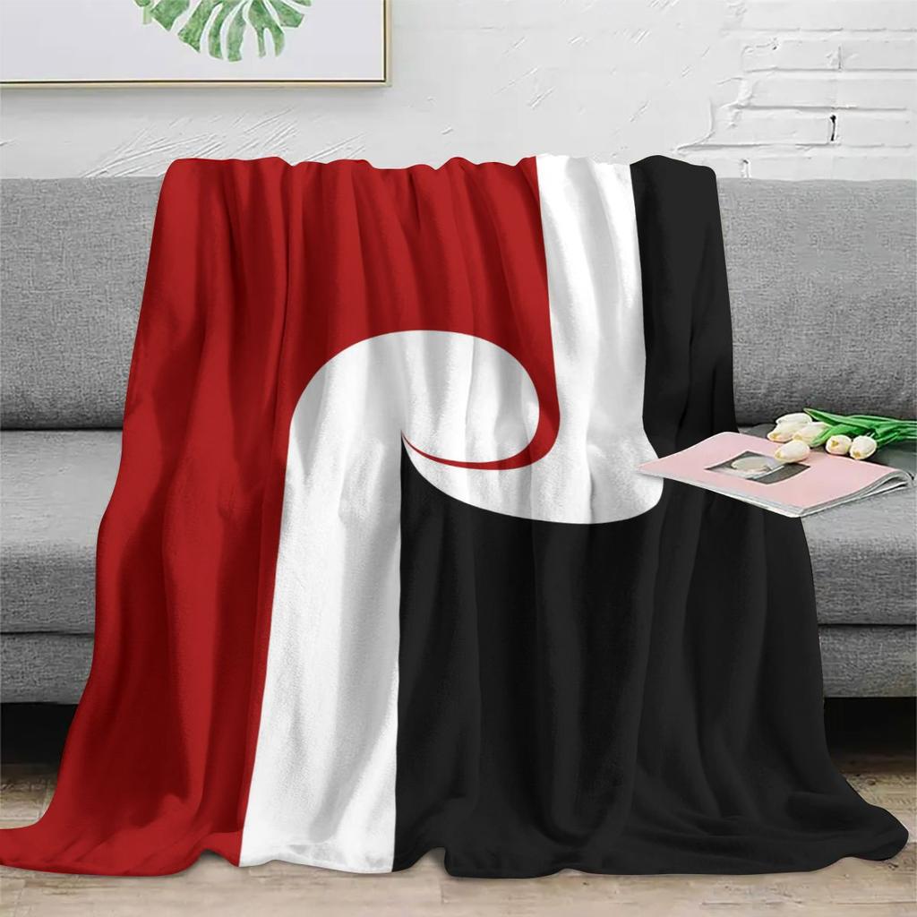 Colorful Maori Flag Theme Flannel Printed Blanket Suitable for All Seasons Suitable for Living Room Office Sofa and Travel