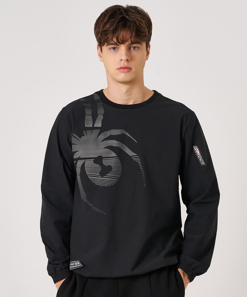 SPYDER Men'S Big Spider Woven Sweatshirt Spkfcnrl205Mblk