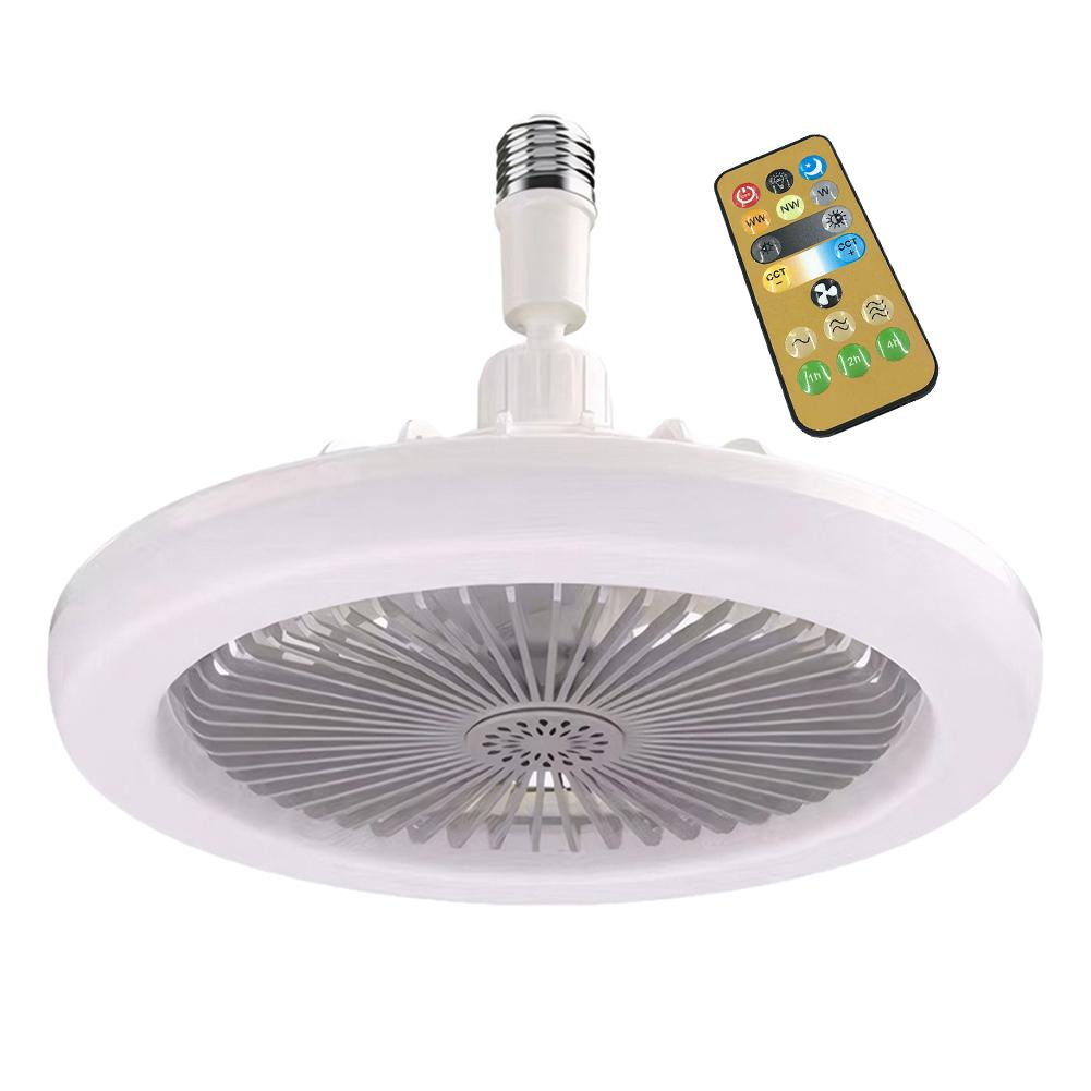 

Electric Ceiling Fan with LED Light Remote Control Universal Dimming Fan Adjustable Silent Cordless Fan for Home Bedroom Decor