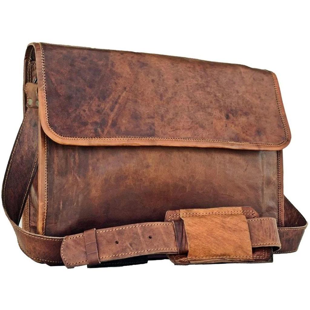 New Women's Leather Messenger Bag Tactical Briefcase Satchel Laptop Shoulder Bag