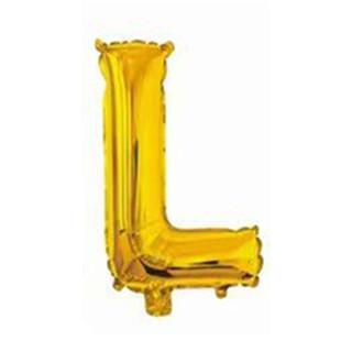 16 Inch Slim Gold Letter Aluminum Foil Balloon Bright Gold Wedding Decoration Film Balloon