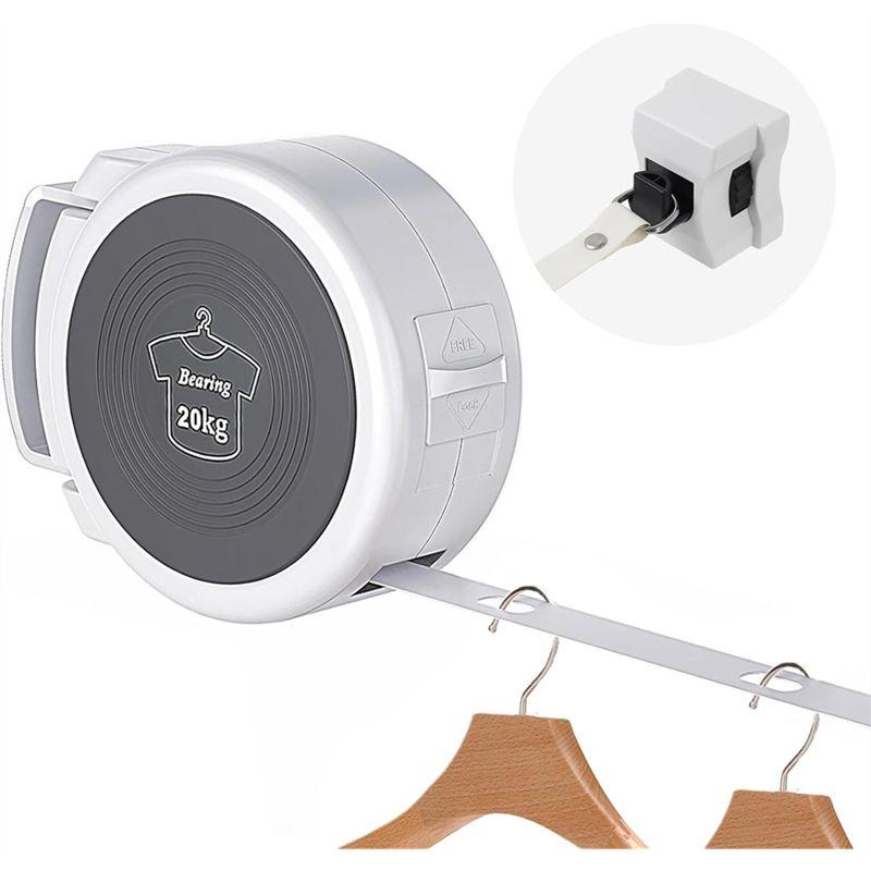 A84E-Retractable Clothesline Indoor/Outdoor Clothes Line, Anti-Slip Locking Buckle Included For Bathroom, Laundry