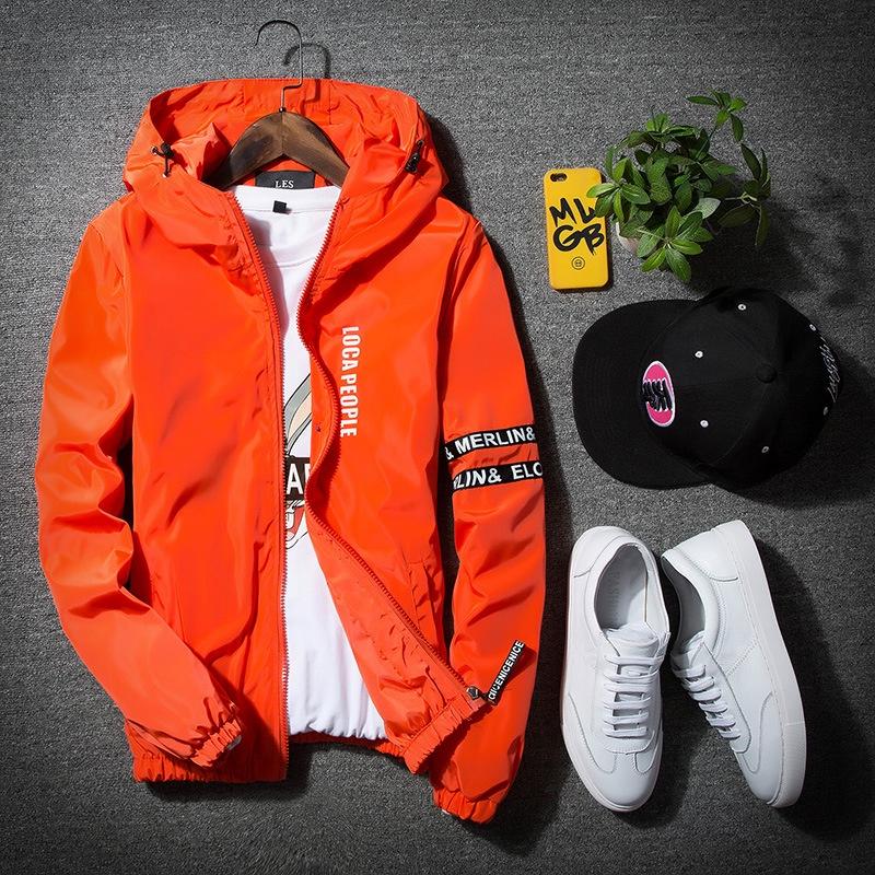 Premium Quality Men's Casual Hooded Coat Slim Fit Jacket Stylish Windbreaker Hoodie