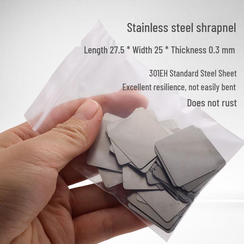 100 Round Galvanized Rust-Proof Magnetic Sheet Patches (0.3-1mm Thick)