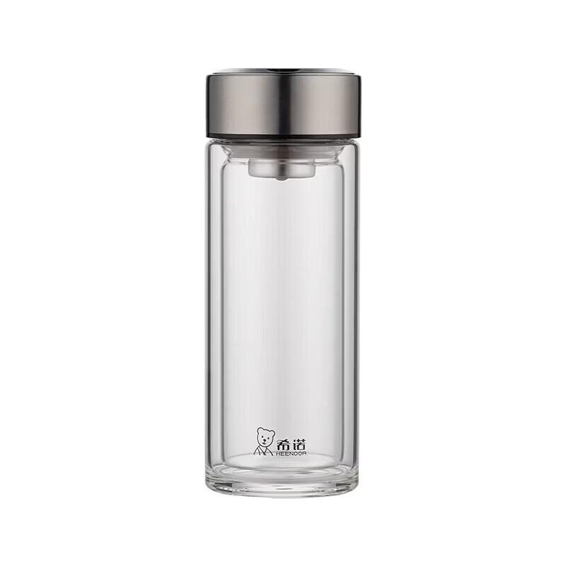 HEENOOR Double-Walled Borosilicate Glass Tea Tumbler