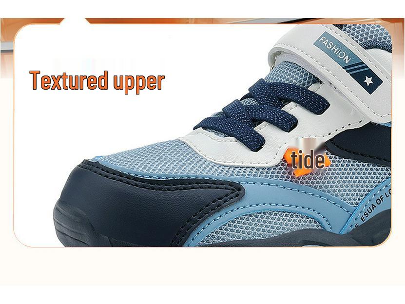 Chłopięce buty do biegania na wiosnę 2025, siateczkowe, lekkie, oddychające, dla dzieci w wieku szkolnym i starszych