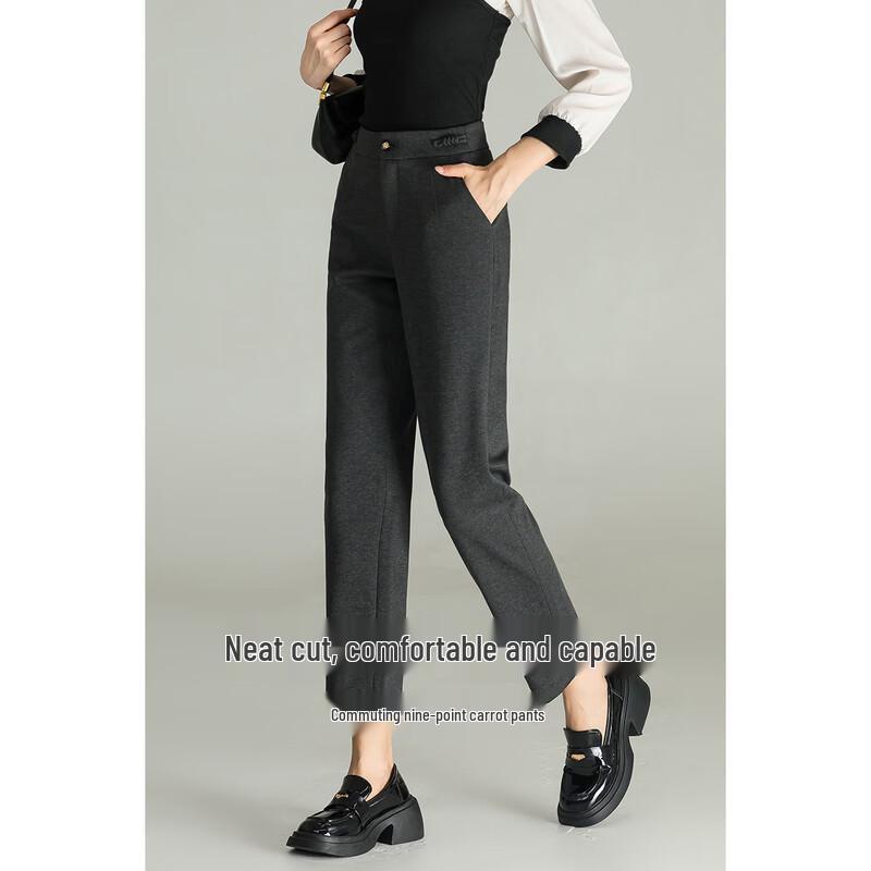 Msuya Women's High-Waist Yacel Knit Slim-Fit Ankle Pants