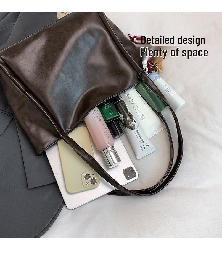 Korean Style Minimalist Women’s Shoulder Bag - Autumn/Winter 2025 Retro Design