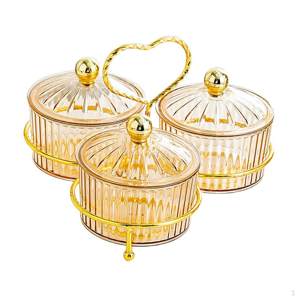 Divided Dried Fruit Plates Appetizer Serving Tray Food Storage Box Dishes for