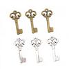 50pcs 21x10mm Vintage Small Key Charms Antique Bronze Silver Plated Handmade Charms Pendant DIY Findings for bracelet necklace