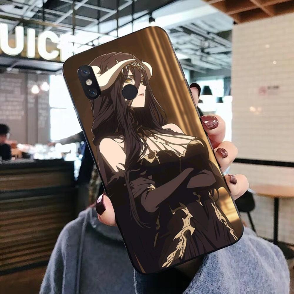 Anime Overlord Albedo Phone Case For Xiaomi Mi 5X 8 9 10 11 12 Lite Pro 10T PocoX3pro PocoM3 Note 10 Pro Lite