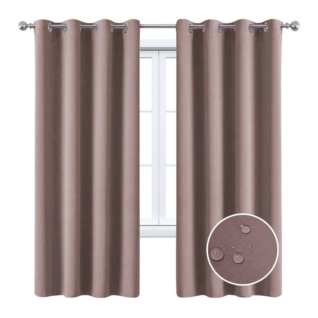 Solid Color Curtains With Insulation And Shading Design For Daily Household Use