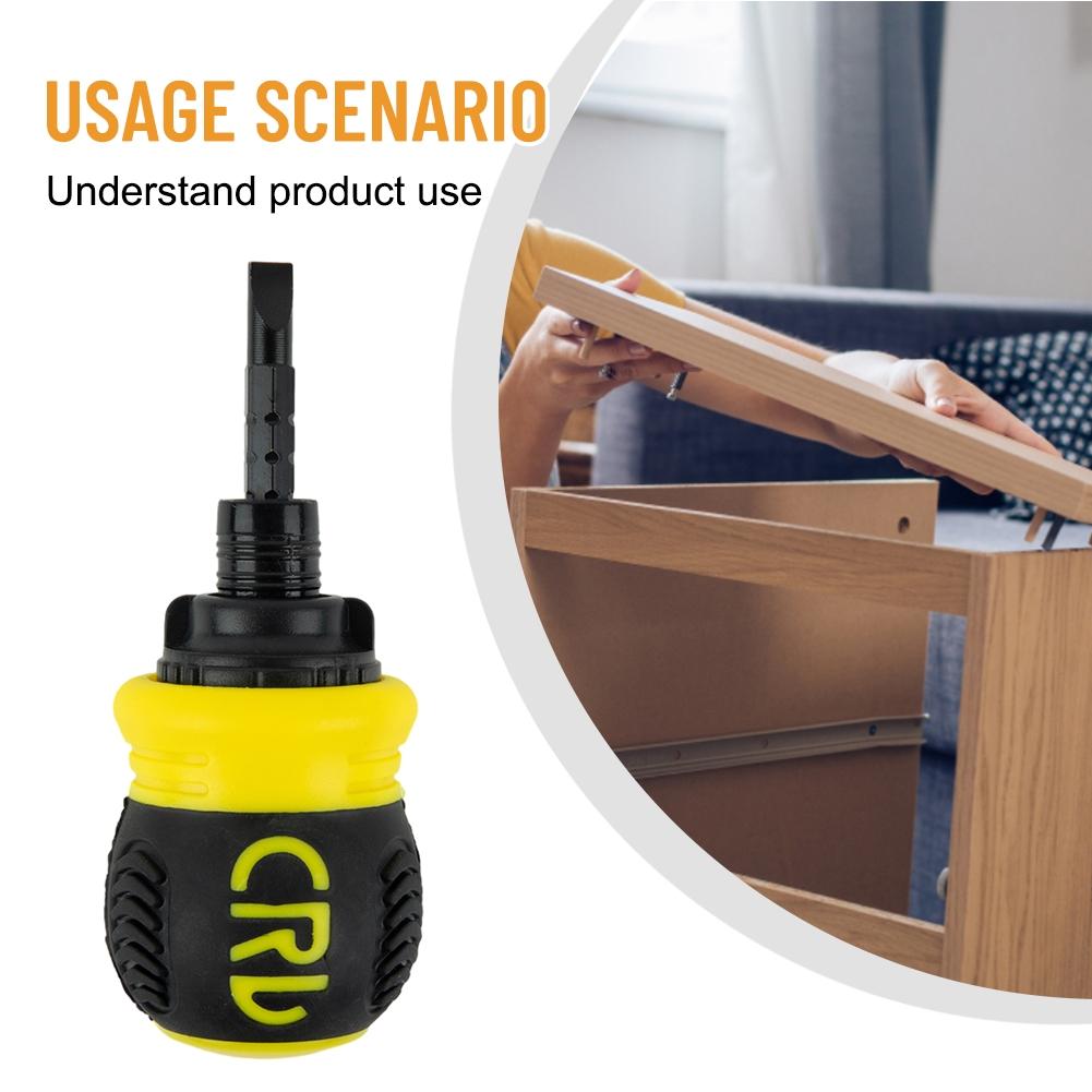 6.0+/6.0- Ratchet Screwdriver Chrome Vanadium Steel