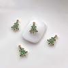 Tree 3D Nail Jewelry Snowflake Nail Rhinestones Christmas Nail Decorations Christmas Nail Drills