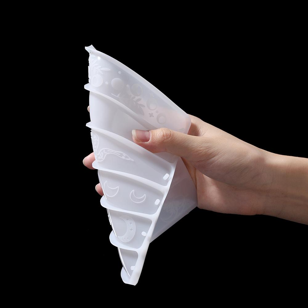 Lesezeichen Silikonform Blätter Mond Epoxidharz Gießform für DIY Kristall Epoxidharz Buch Dekoration Bastelbedarf