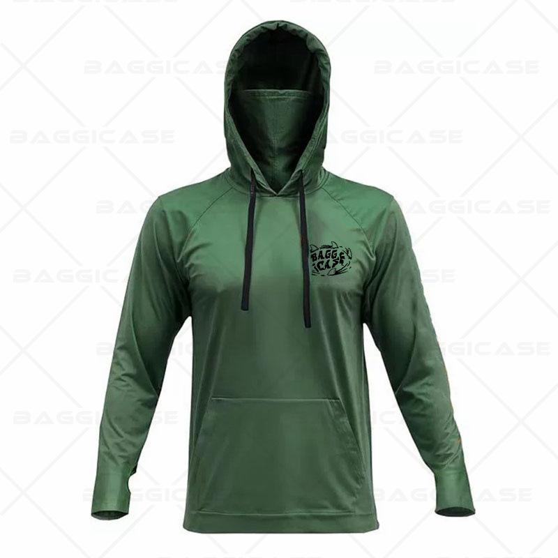 2025 new BAGGICASE fishing suit sweater UV protection Upf 50 + mask hooded fishing suit XXS