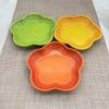 5,5 Zoll Pflaumenblüten-Teller, kleiner Teller, kühle französische Farbe, Kuchen, Dessertteller, Keramikgeschirr, Haustier, allmähliche Spitze, Knochenteller, Geschirr