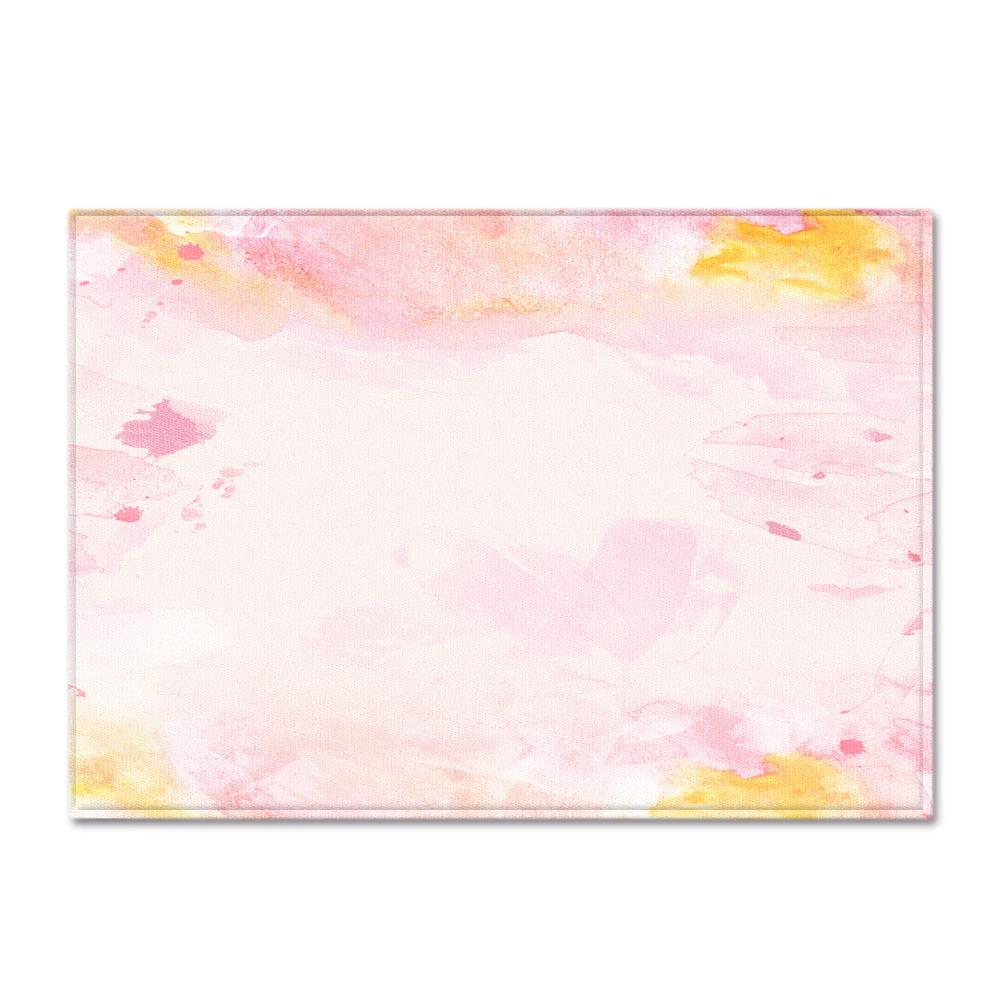 Gradual Change Large Carpet Feather Wind Bedroom Floor Mat