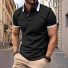 2026 Popular Men's Casual Summer Short Sleeved Fitness American Polo Shirt