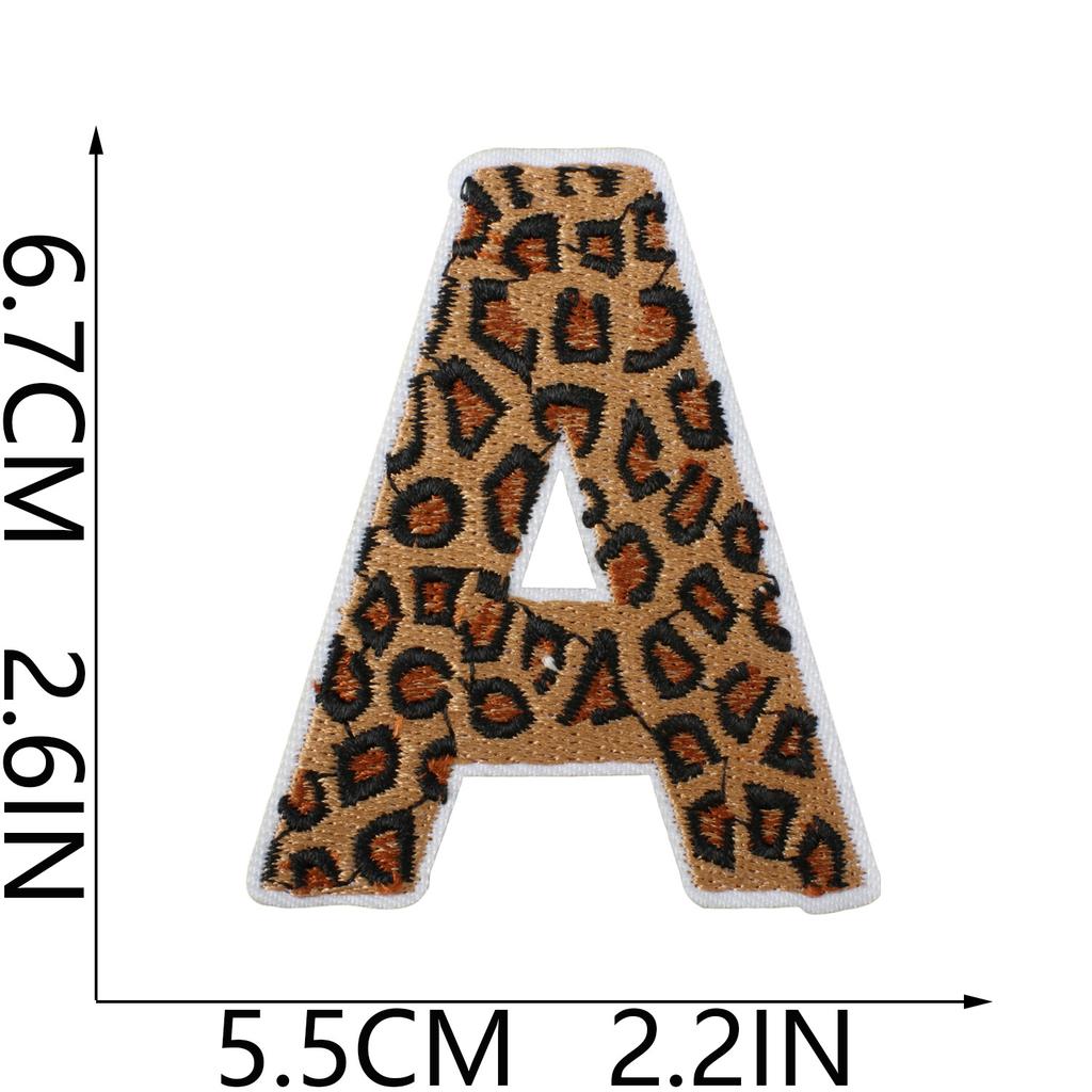 Tide Play Embroidery Cloth Sticker Bag Embellishment Decorative Leopard Print A Embroidery Label Ironing Love Lip Patch Sticker Hot Sublimation