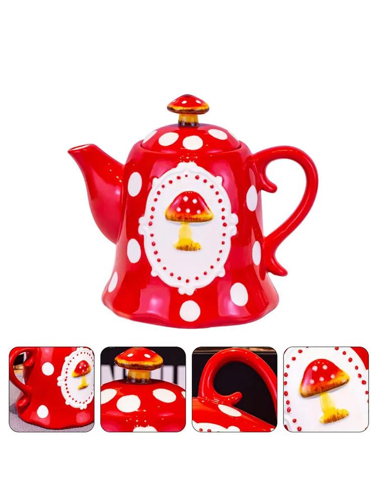 Japanese Mushroom Internet Celebrity Water Cup Ins Style Teapot Kettle  0.91 L