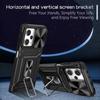 Shockproof Case for Xiaomi POCO X5 Pro 5G Slide Camera Lens Protection Stand Phone Cover for Redmi Note 12 Pro 5G 12 4G