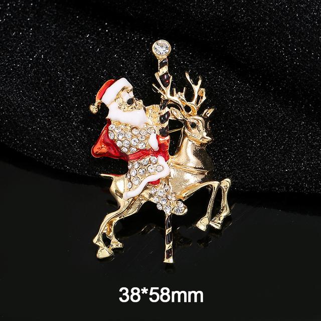 

Модные рождественские броши Санта-Клаус Шапка Перчатки Колокольчики Стразы Эмаль Брошь Булавки Значки Новогодние подарки Ювелирные изделия