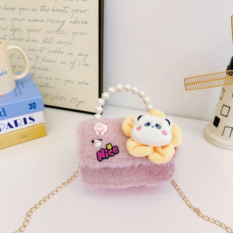 Soft Lovely Plush Shoulder Bag For Girls With Fun Cartoon Styles And Effortless Lightweight Feel
