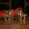 Creative Metal Craft Home Decorations Vintage Brass Horse Statue Desktop Ornament Decoration Zodiac Horse Statue Stereoscopic