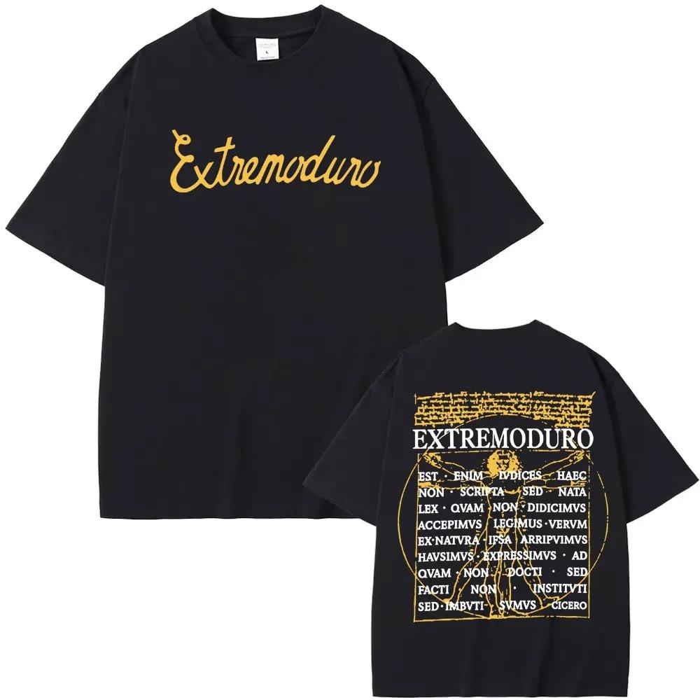 Rock Band Extremoduro 2026 Tour Concert Graphic TShirt Mens Trendy Street Pop Music 100 Cotton Casual Women And Men Tshirt