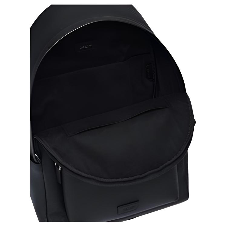 Bally Embossed Logo Leather Backpack Men Backpack Black 6238376