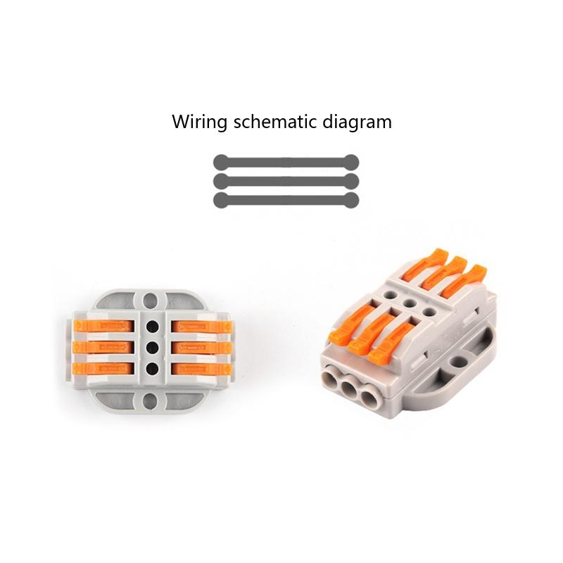 Cable Connector Orange Mini Quick Connector Universal Compact Cable Connector Household Wire Terminal Connector