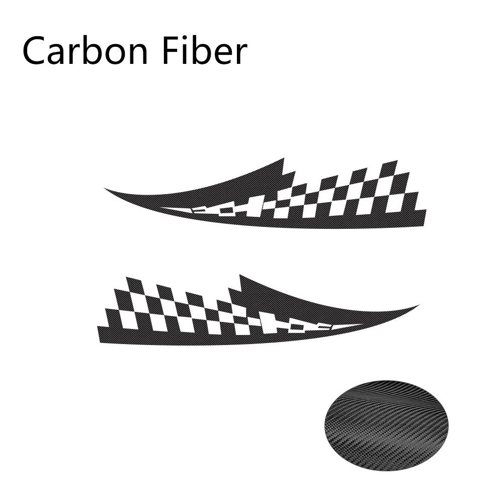 2Pcs Car Hood Over Stickers Vinyl Film Auto Racing Sports Styling DIY Decals Automobiles Car Accessories Auto Tuning Decoration