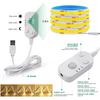 8MM COB LED Strip Light Motion Sensor Dimmable Flexible LED Ribbon USB Powered for Under Cabinet Kitchen Stairs Nightlights