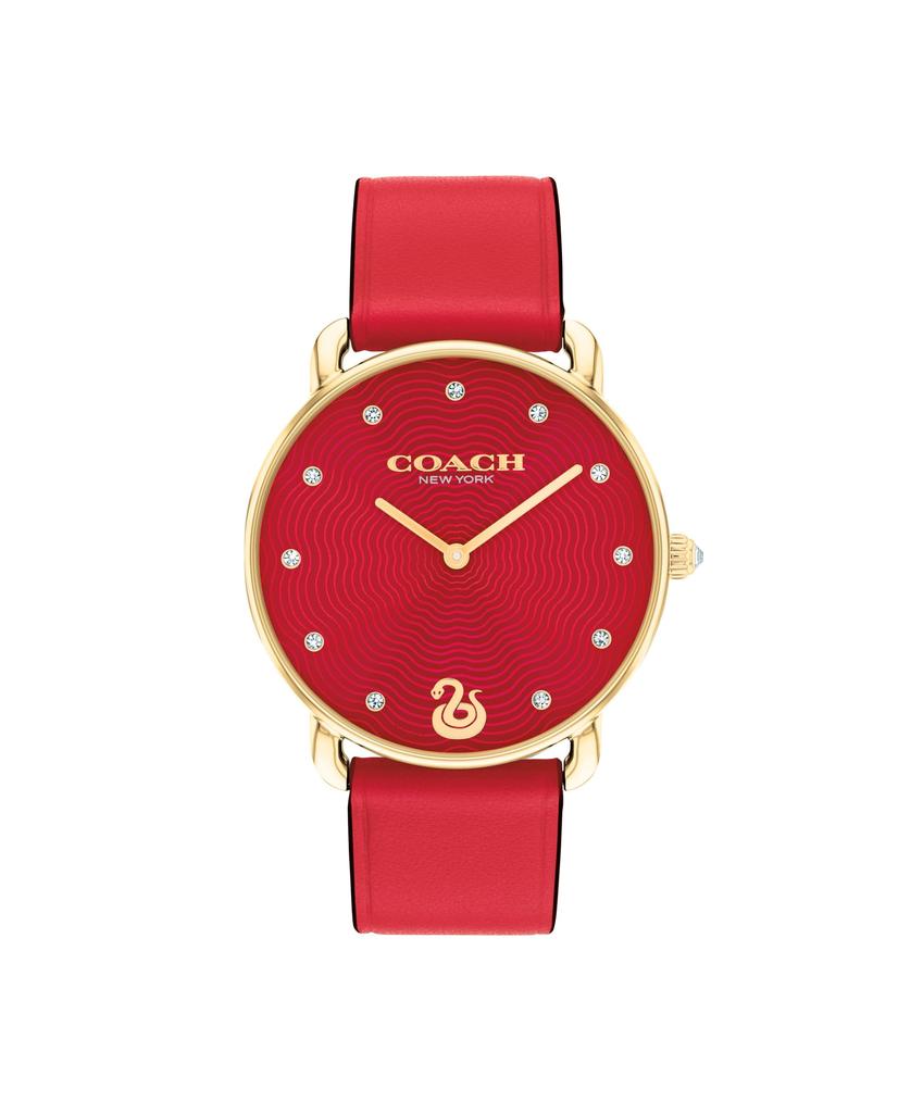Coach ELLIOT Officially Imported Women's Watch, Red, 14504386,