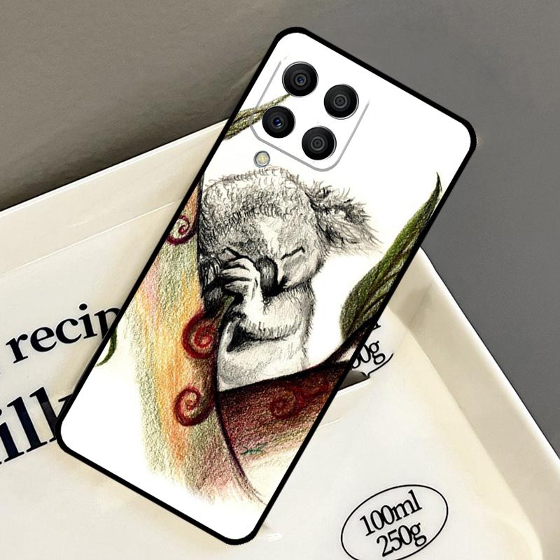 Cartoon-Malerei Tier Koala Hülle Für Samsung Galaxy M15 M55 M12 M13 M14 M54 M23 M16 M11 M21 M31 M20 M34 M52 M32 M36 M56