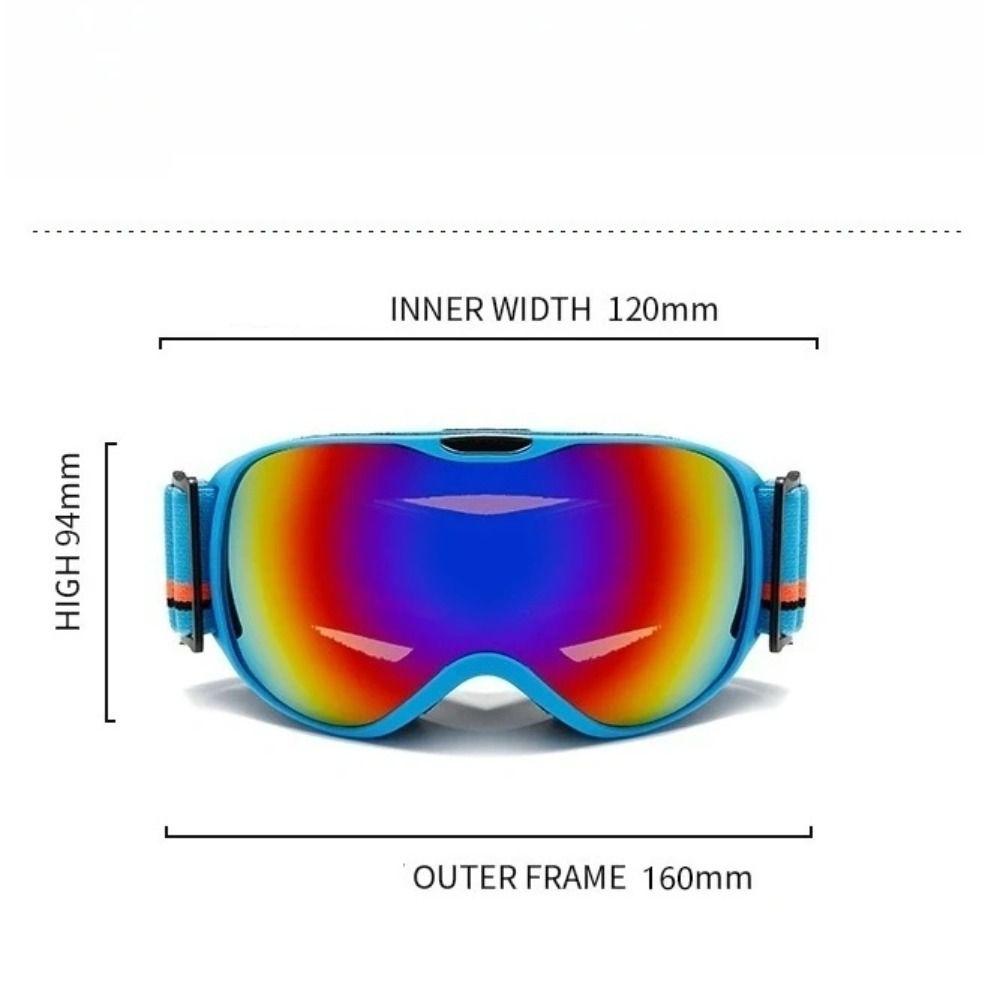 Doppelschichtige Kinder-Skibrille Anti-Beschlag Schneebrille Kinder-Skibrillen Wintersport