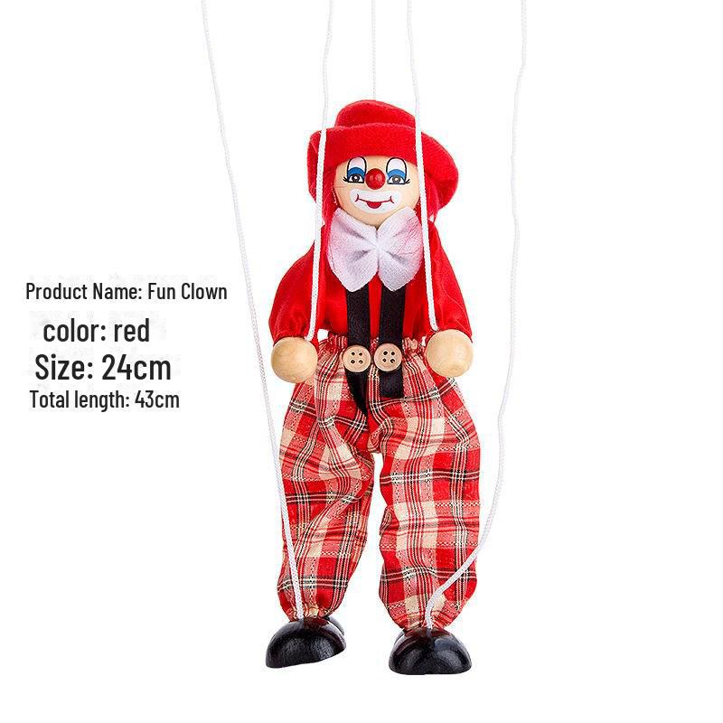 Handmade Wooden Pinocchio Marionette Puppet Doll