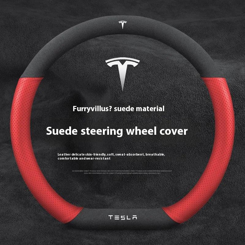 Coprivolante Ventilato Antiscivolo Protettivo in Camoscio per Auto per Tesla Roadster Modello 3 Modello Y Modello S Modello X Accessori
