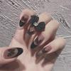 Black Tea Baroque Butterfly Semi-Transparent Wearable Nail Art Stickers