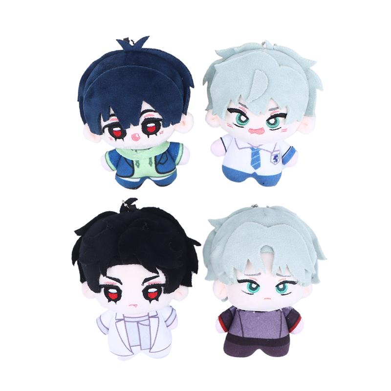 1/5/6Pcs Anime Peripheral Alien Stage Plush Starfish Body Desk Toys Keychain Plush Couple Keyrings Bag Pendants Fans Gift