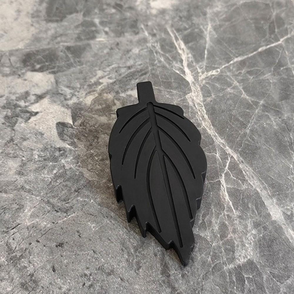 2 Pcs 3.62x1.77x0.79in Heavy Duty Door Stopper TPR Leaf Shape Stopper Under Draft Stopper  for Tiles