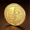 Ancient Egyptian Commemorative Coins Metal Museum Cultural and Creative, Commemorative Medals Collection Pyramid Pharaoh Relief Coins