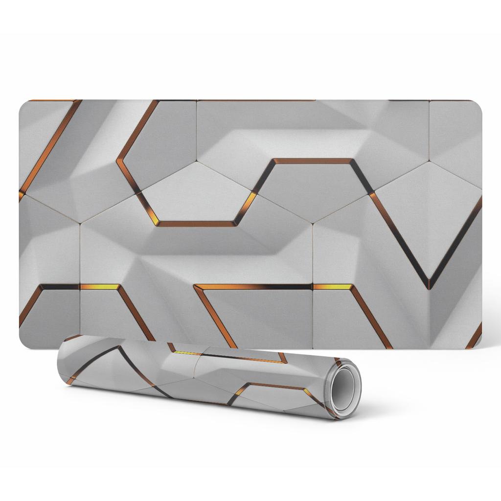 Mata Ochronna Podkładka Na Biurko Stół Geometryczne Heksagony 90X45 Cm