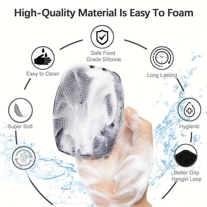 Cross-Border Silicone Bath Brush: Oval Soft Bristles, Universal for Men and Women.